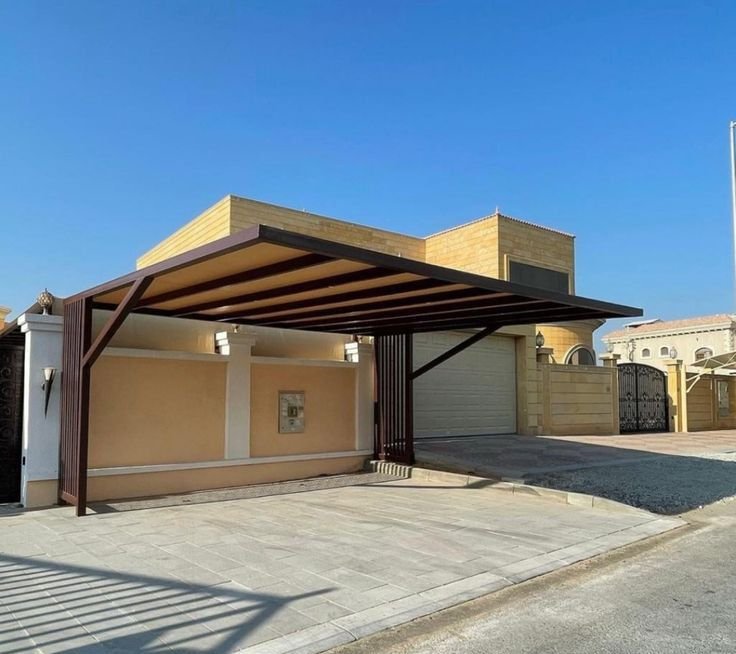 مظلات خشبية طبيعية فاخرة