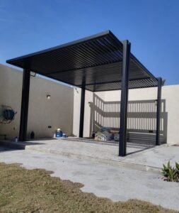 تصميم مظلات خشبية للحدائق